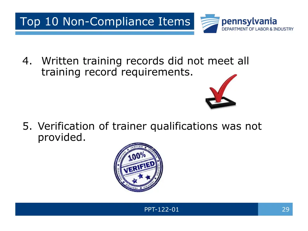 top 10 non compliance items 1
