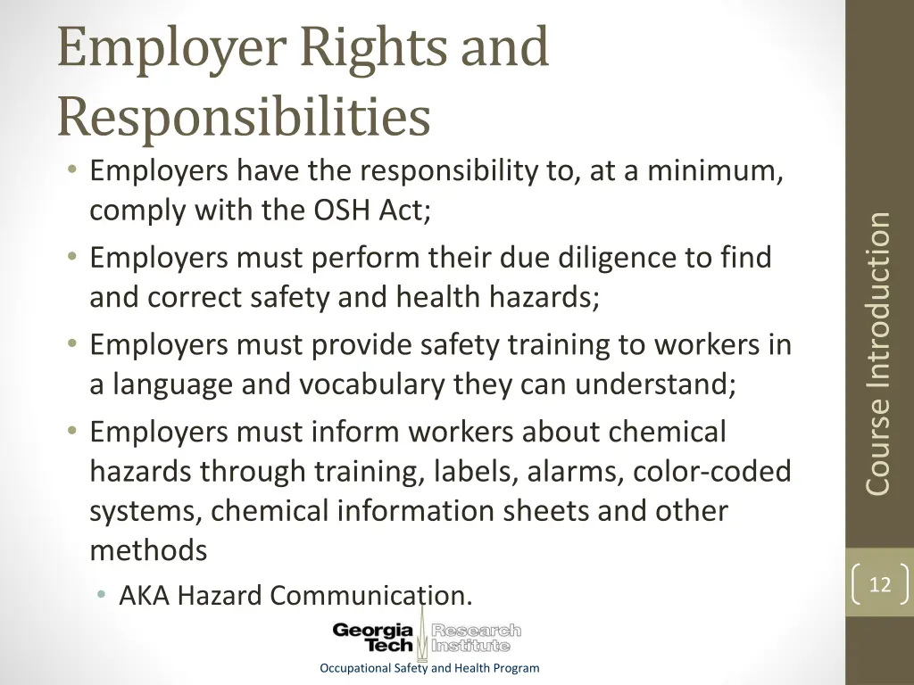 employer rights and responsibilities employers