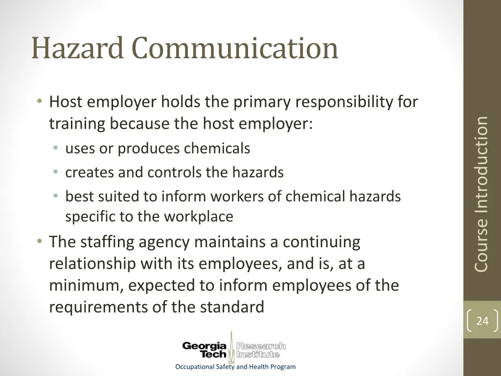 hazard communication
