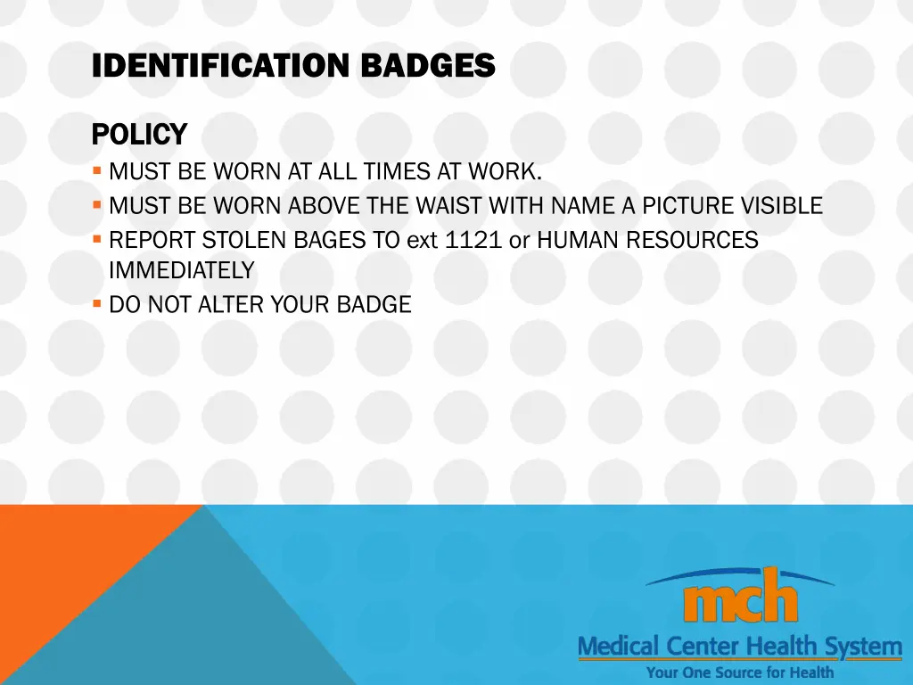 identification badges