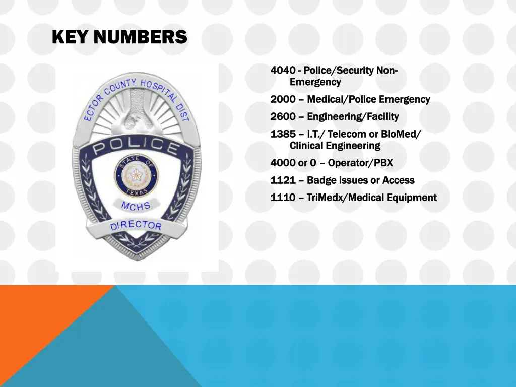 key numbers