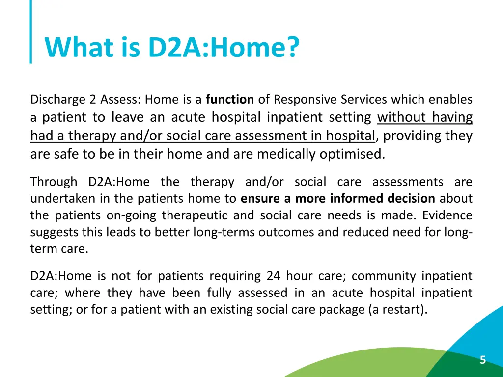 what is d2a home