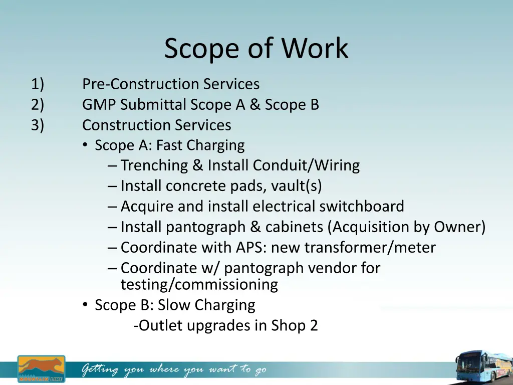 scope of work