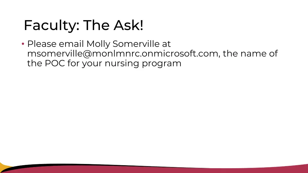 faculty the ask