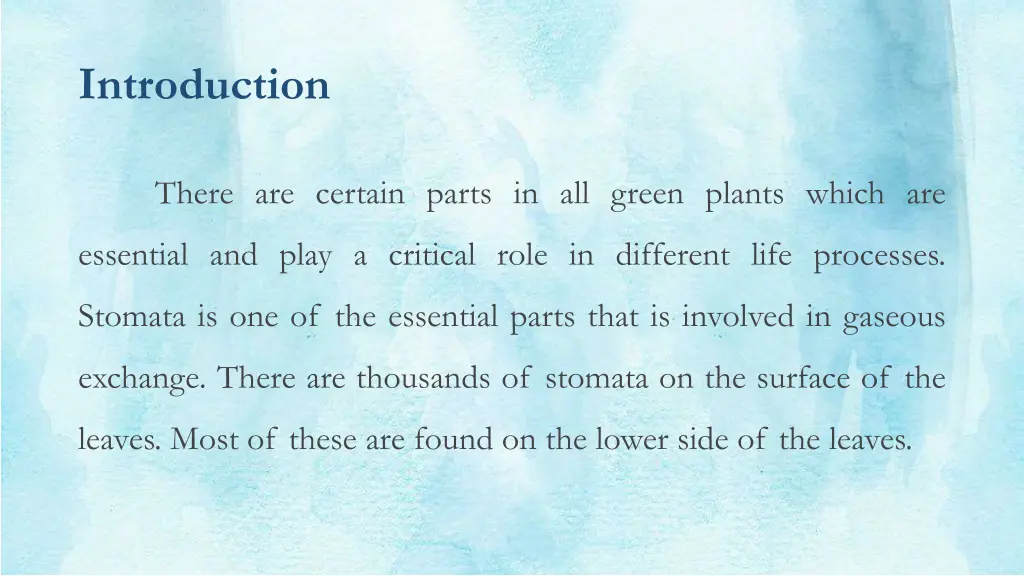 introduction