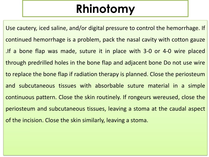 rhinotomy