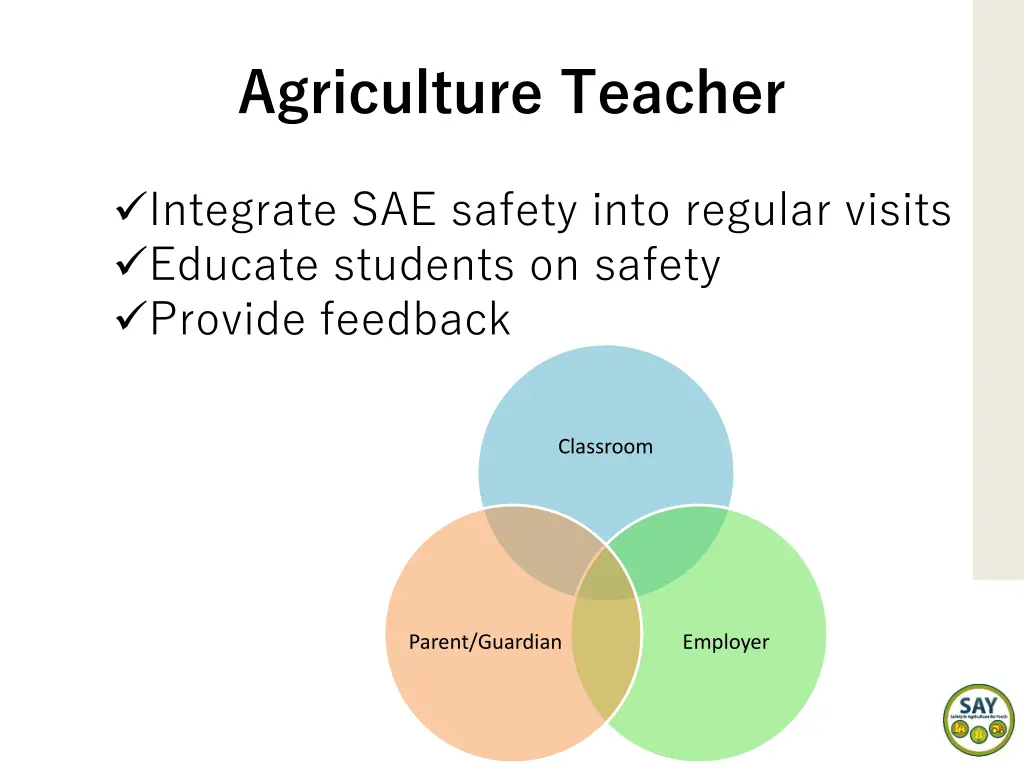 agriculture teacher