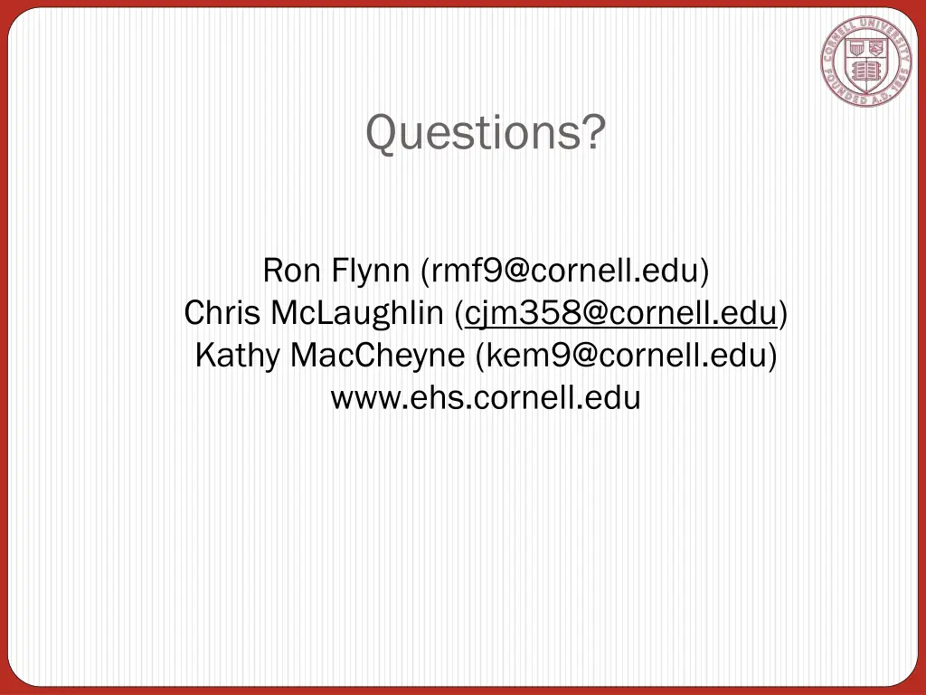 questions
