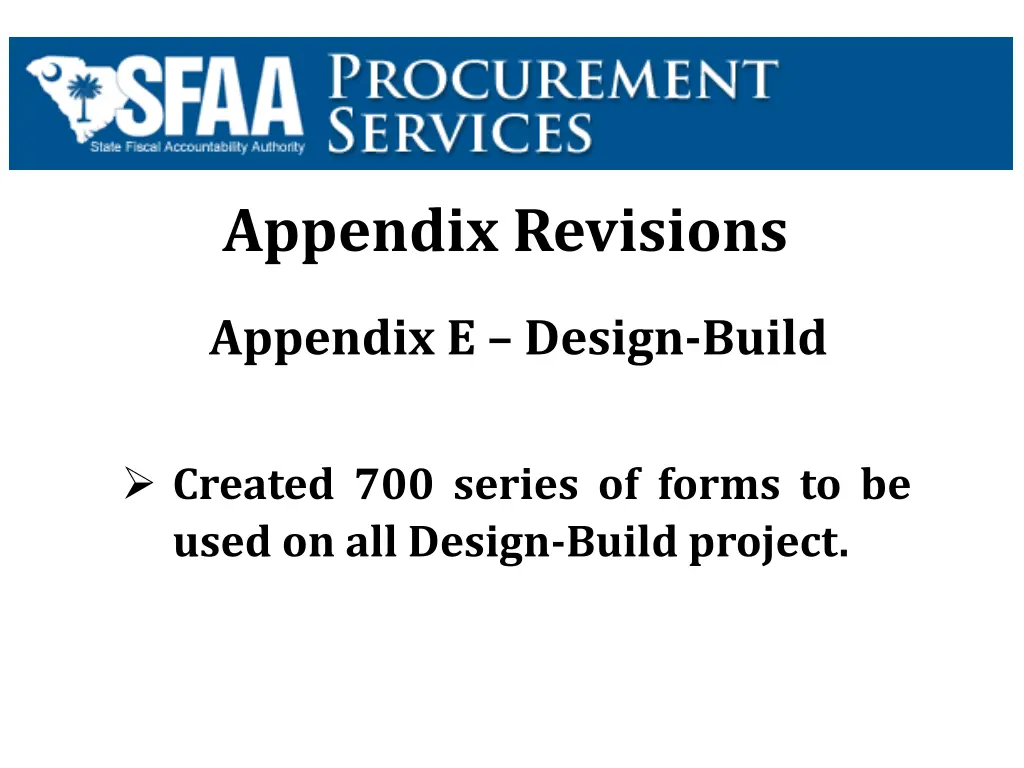 appendix revisions