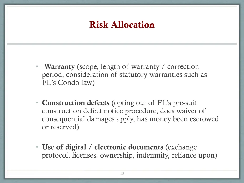 risk allocation 4