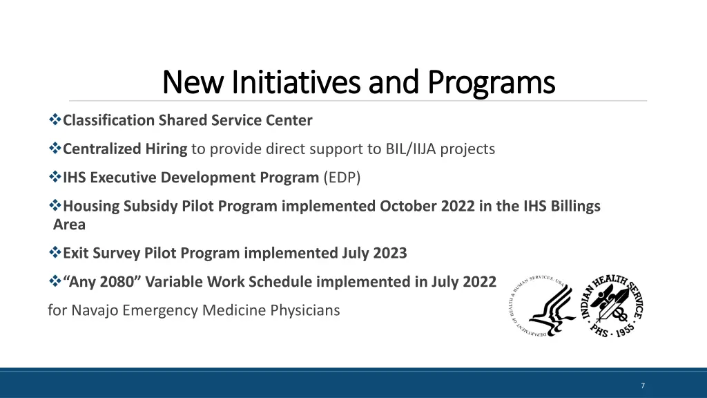 new initiatives and programs new initiatives