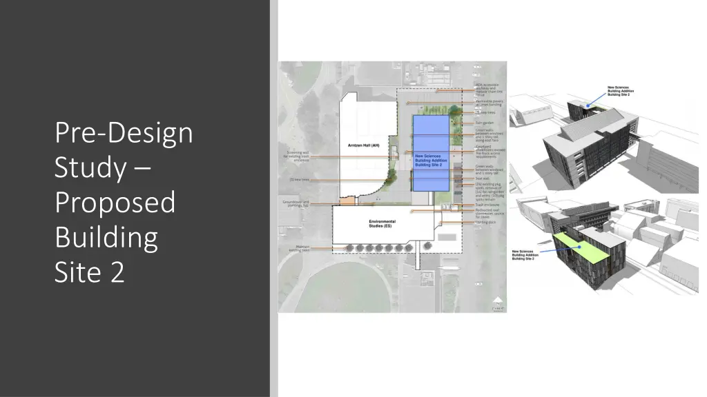 pre design study proposed building site 2