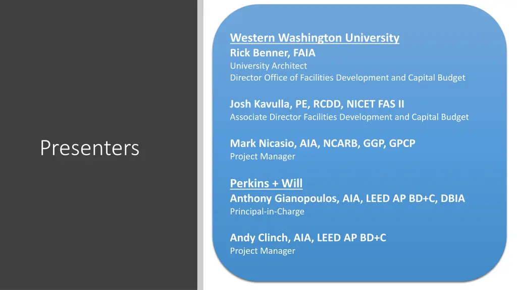 western washington university rick benner faia