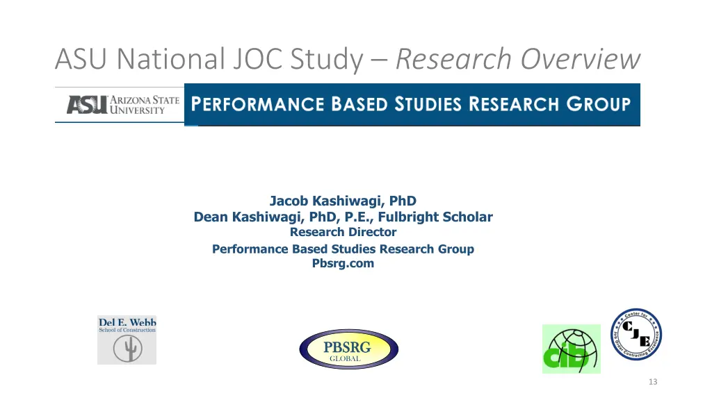 asu national joc study research overview
