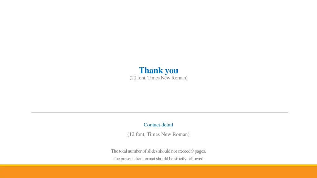 thank you 20 font times new roman