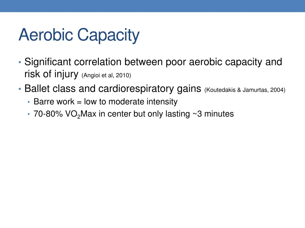 aerobic capacity