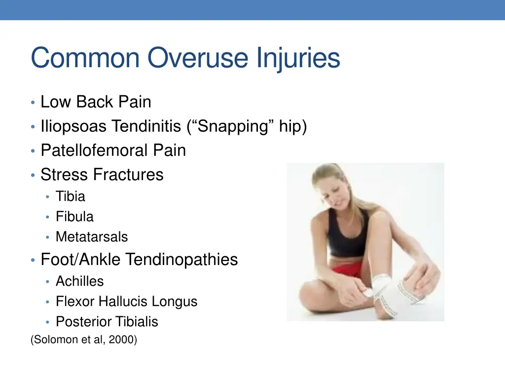 common overuse injuries
