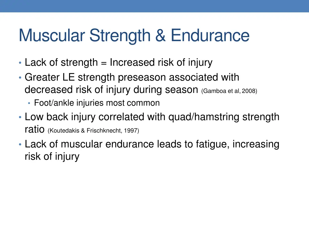 muscular strength endurance