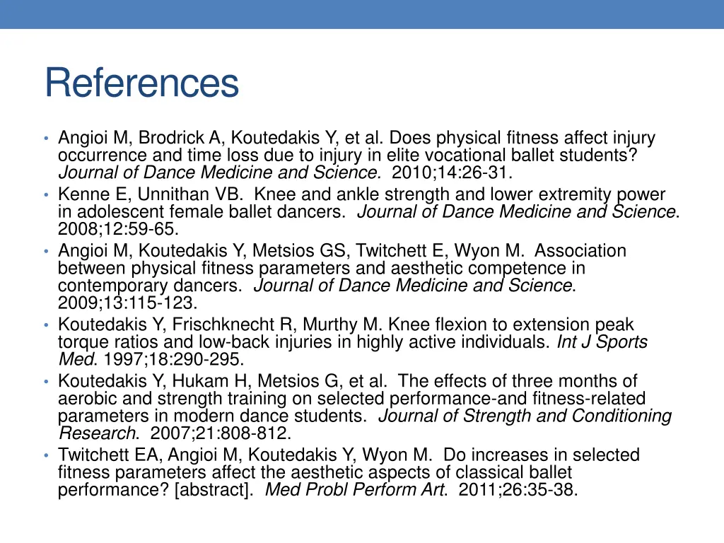 references 1