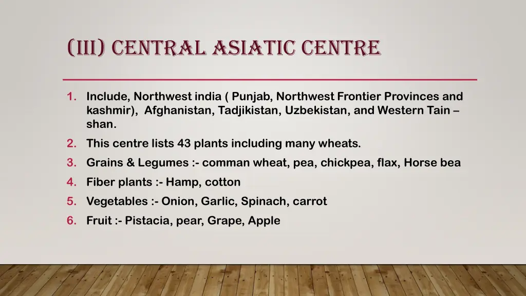 iii central asiatic centre