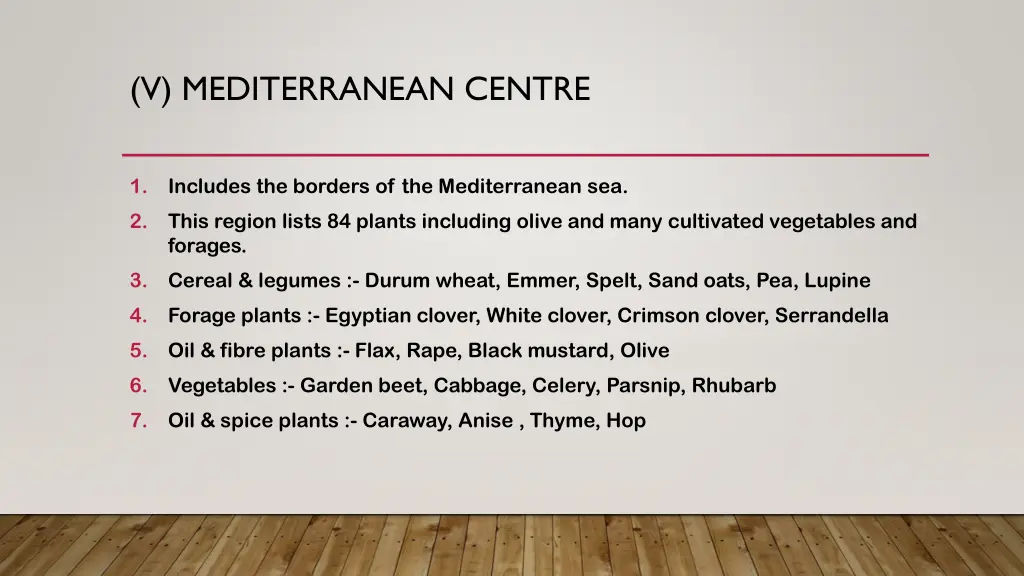 v mediterranean centre