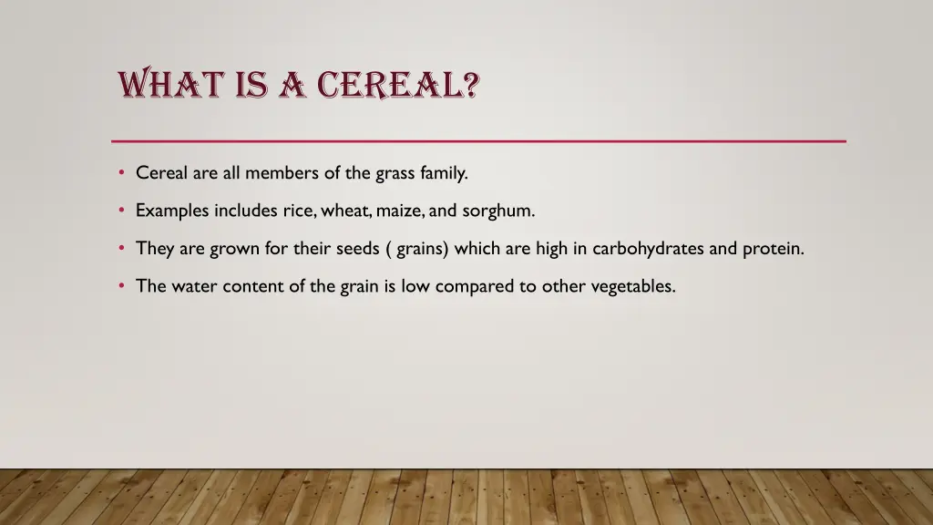 what is a cereal