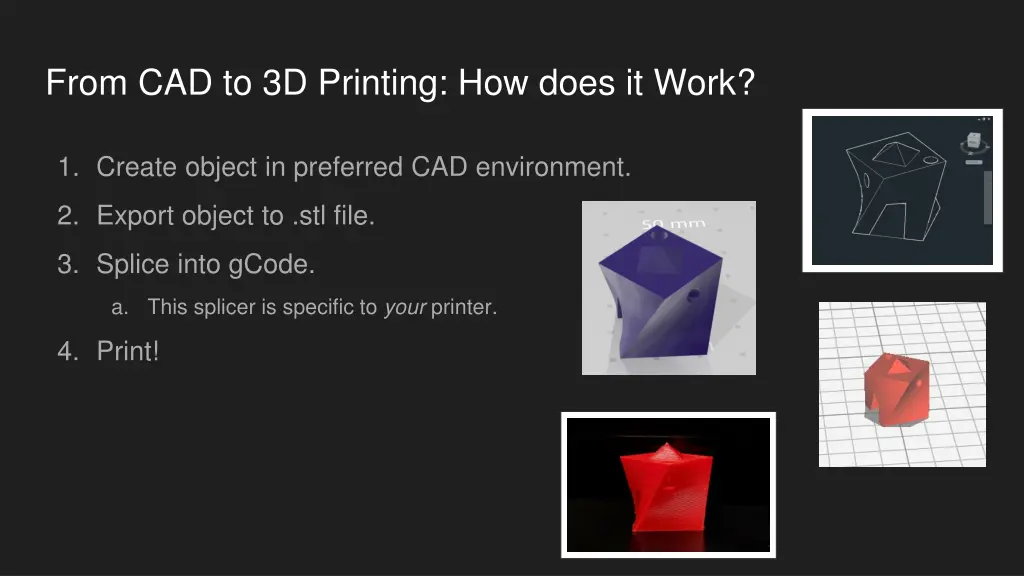from cad to 3d printing how does it work