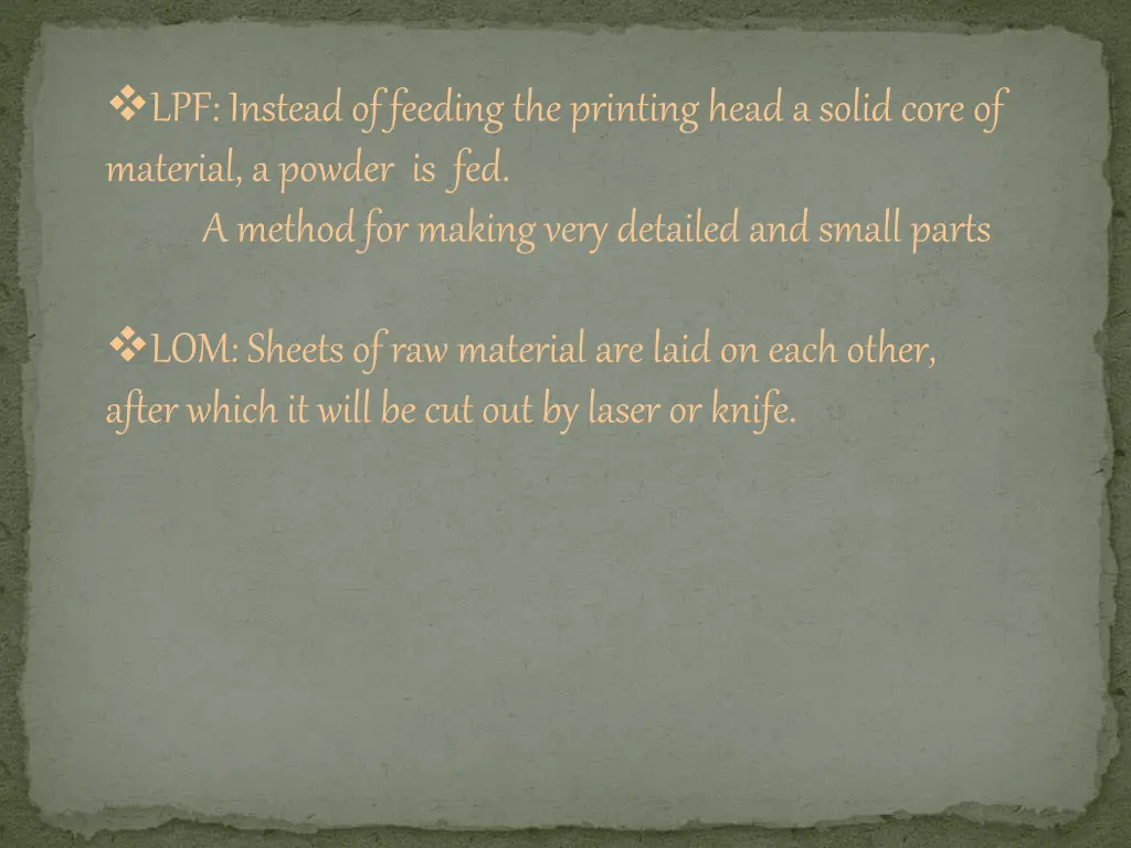 lpf instead of feeding the printing head a solid