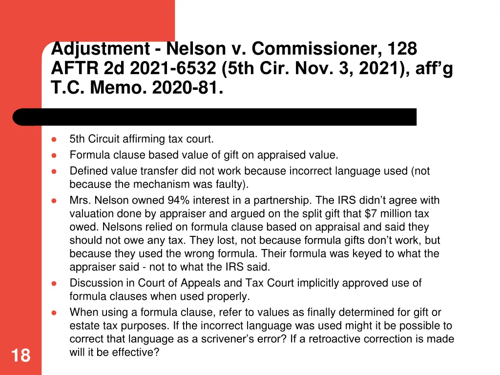adjustment nelson v commissioner 128 aftr 2d 2021