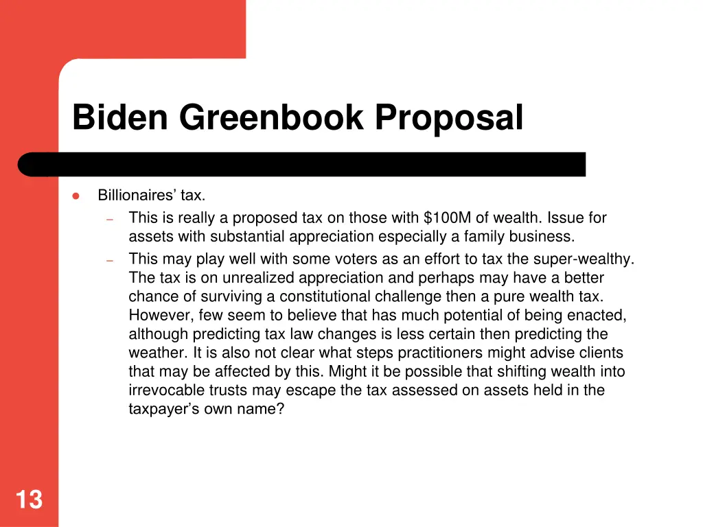 biden greenbook proposal 1