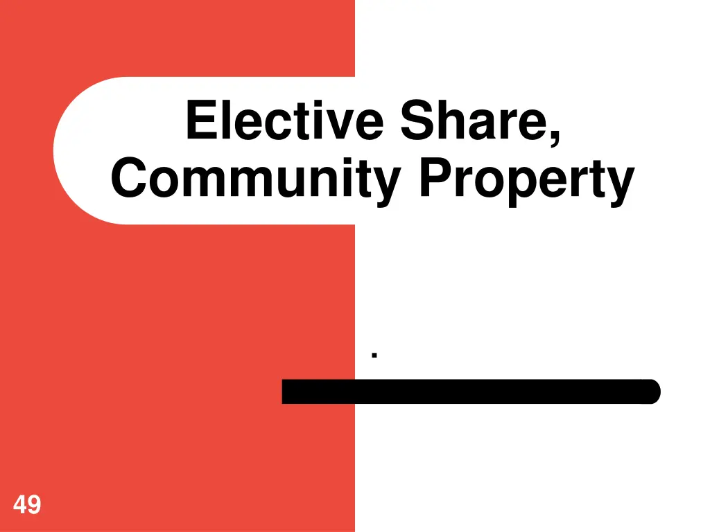elective share community property