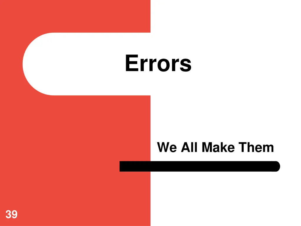errors