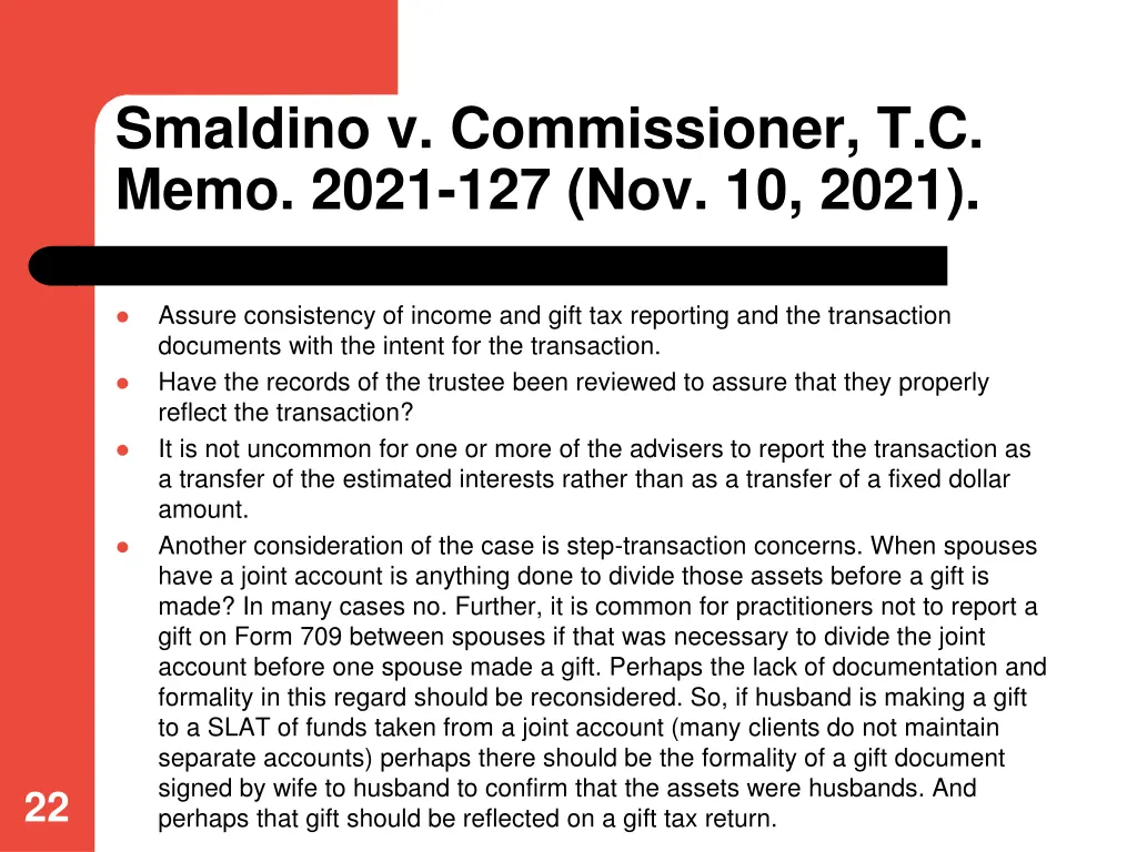 smaldino v commissioner t c memo 2021 1