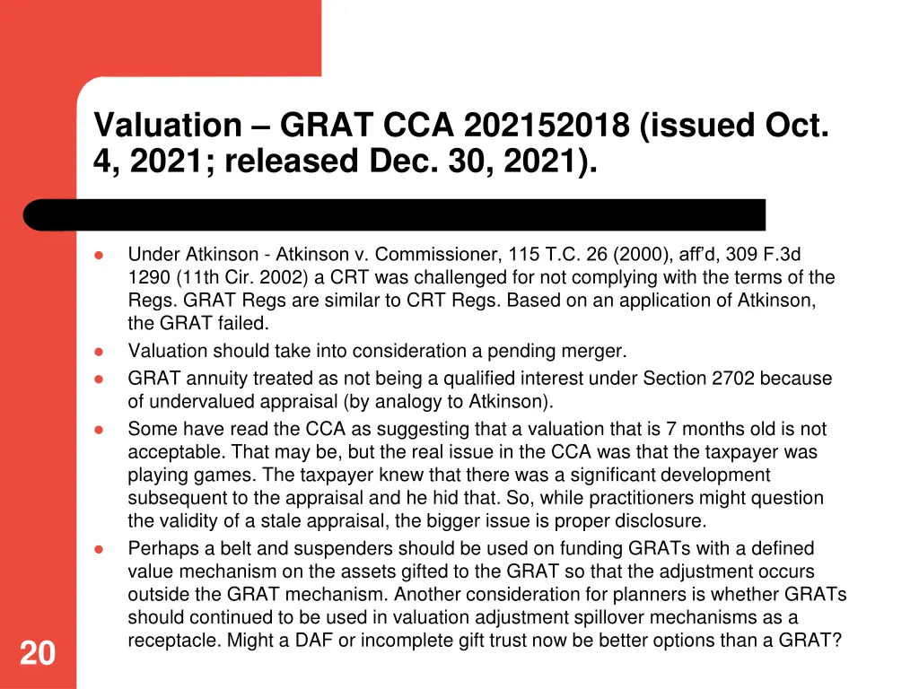 valuation grat cca 202152018 issued oct 4 2021 1