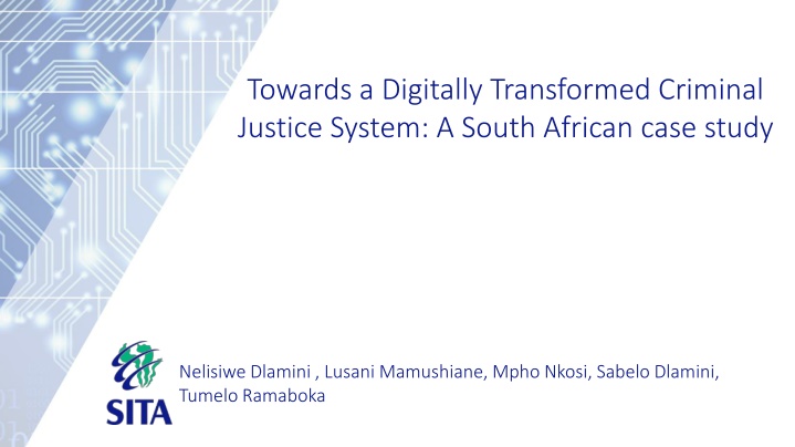 towards a digitally transformed criminal justice