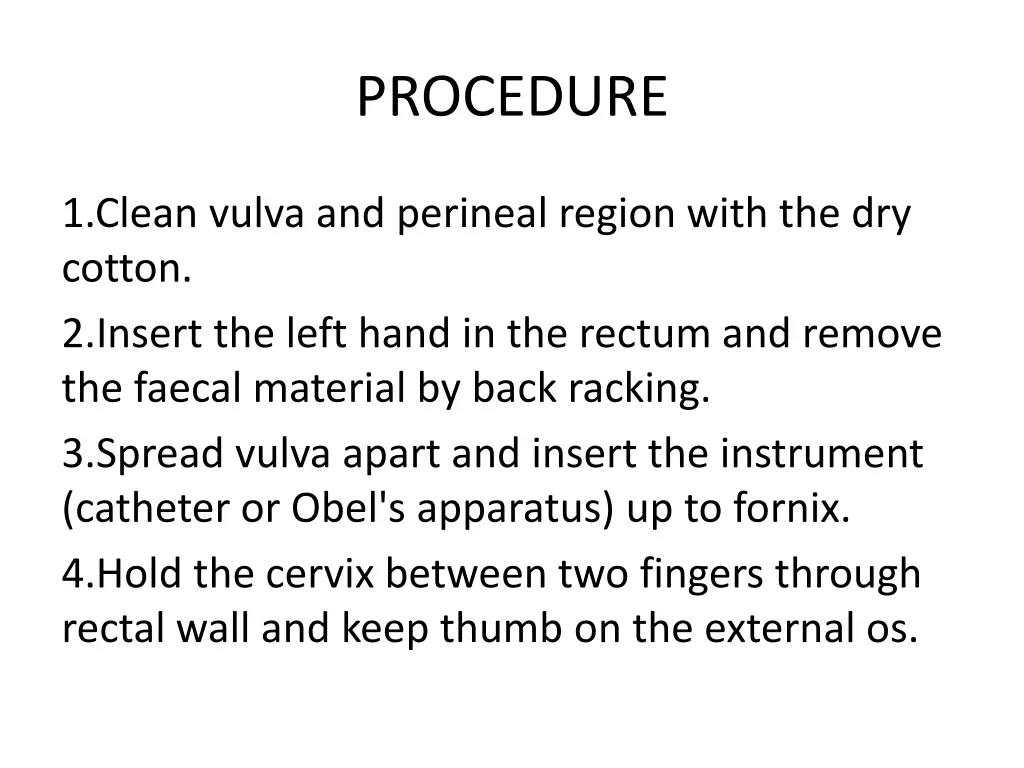procedure