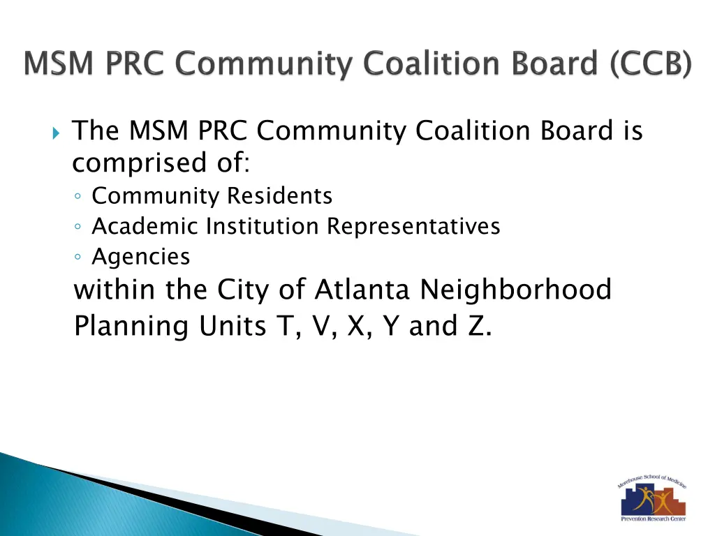 the msm prc community coalition board