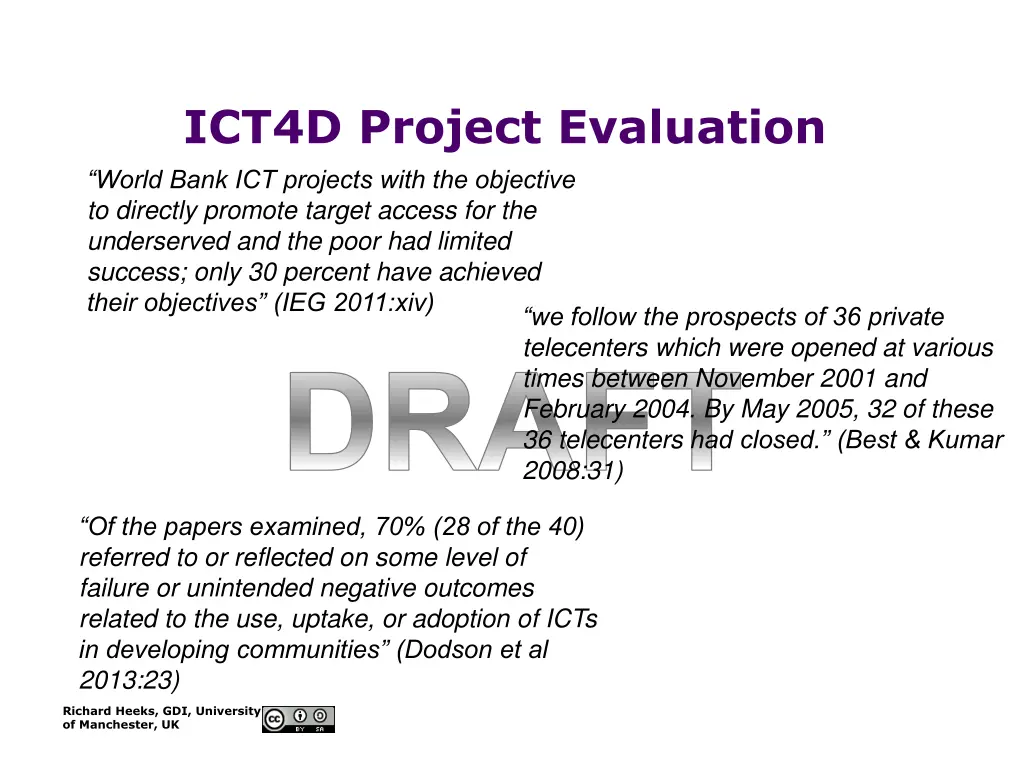 ict4d project evaluation world bank ict projects