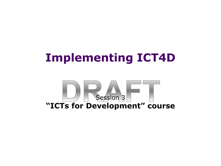 implementing ict4d