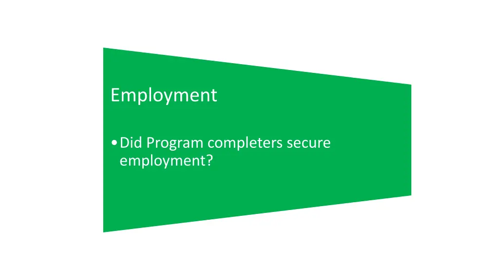 employment