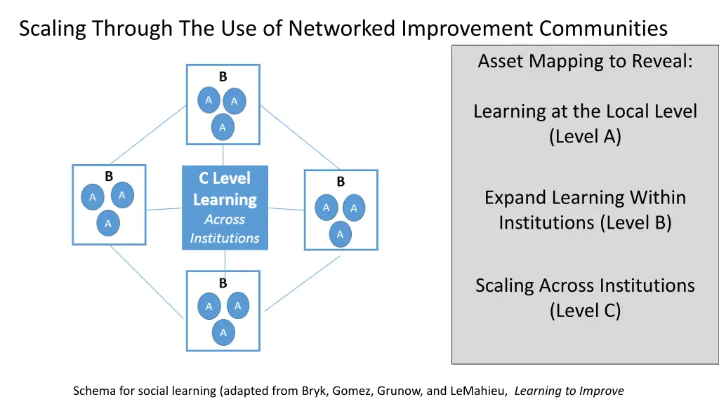 scaling through the use of networked improvement