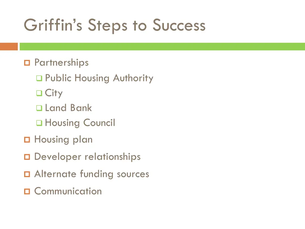 griffin s steps to success
