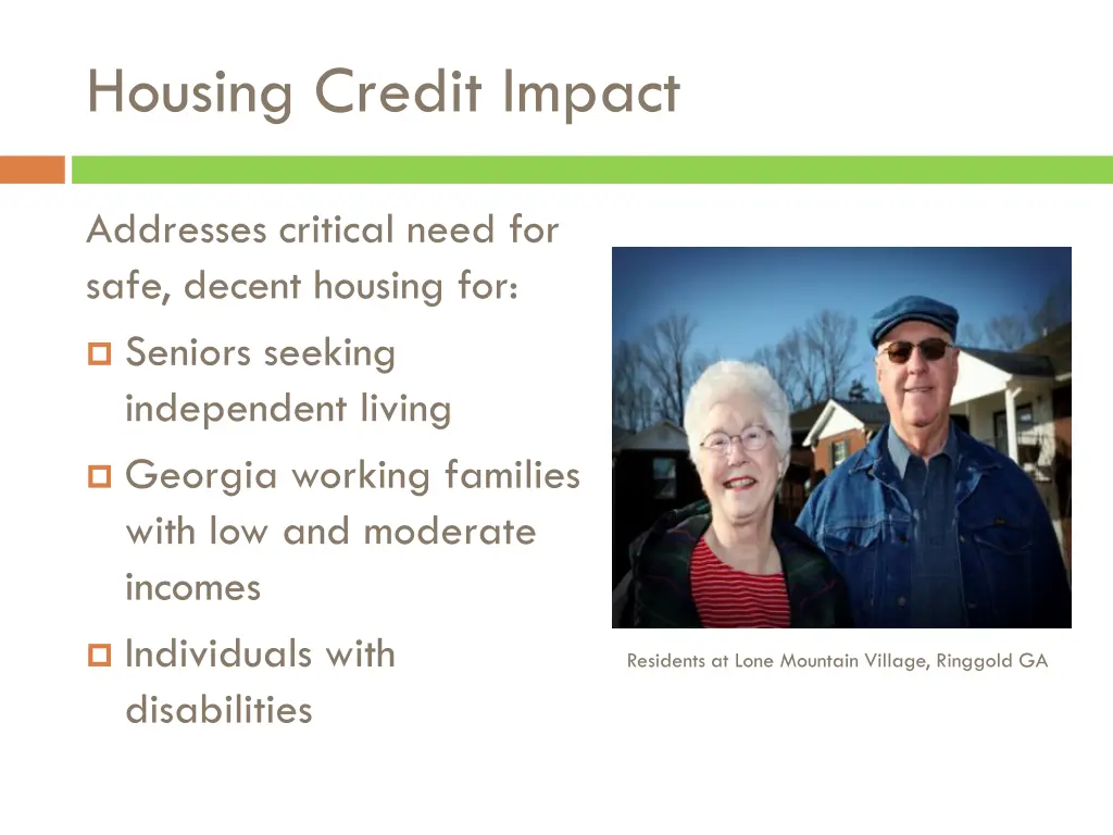 housing credit impact