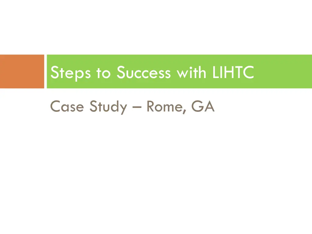 steps to success with lihtc 1