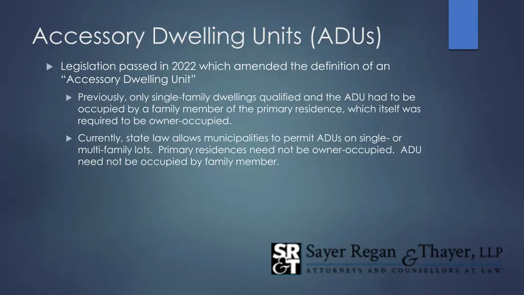accessory dwelling units adus