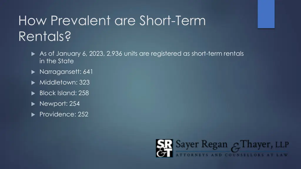 how prevalent are short term rentals