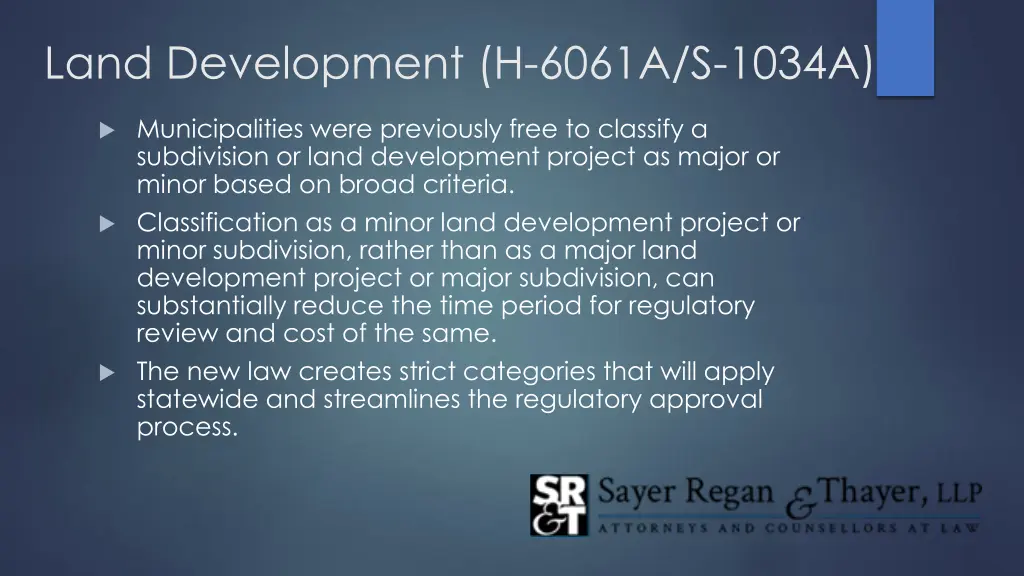 land development h 6061a s 1034a