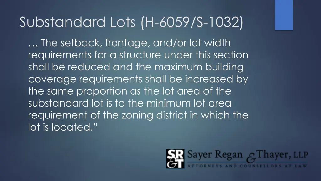 substandard lots h 6059 s 1032 1