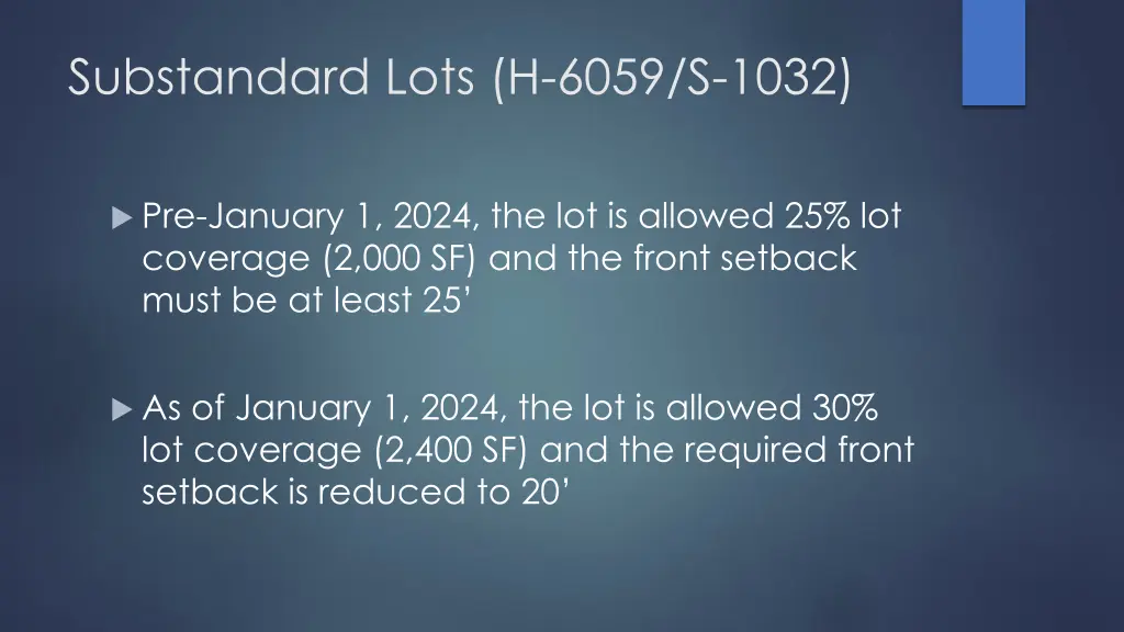 substandard lots h 6059 s 1032 3