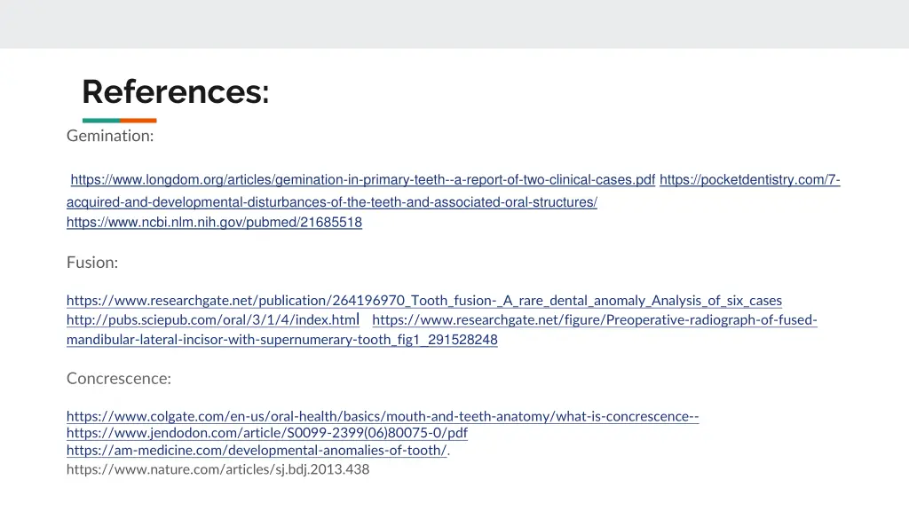 references
